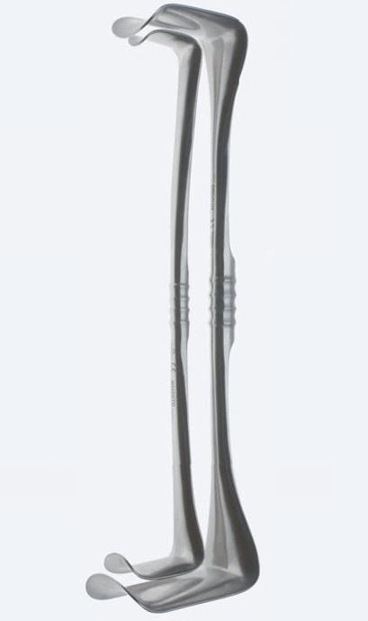 Гачок (ретрактор) "Richardson-Eastman", набір, 22х21 мм / 29х30 мм, 250 мм, 10" та 38 х 37 мм / 64 х 43 мм, 270 мм. Бренд - Asanus Medizintechnik Gmb, Німеччина